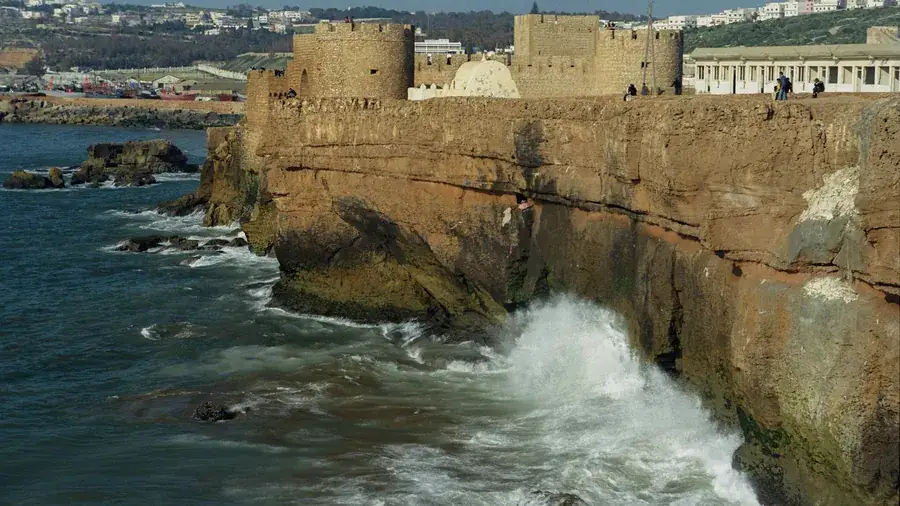 Car rental Safi: the Ksar el Bahr sea fortress above the ocean in Safi