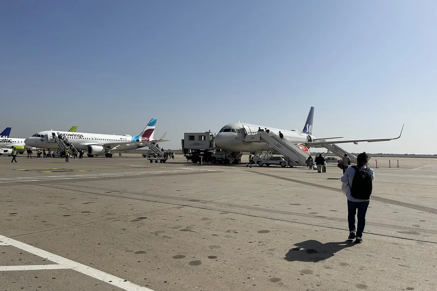 Agadir airport: aircraft on the Al Massira apron