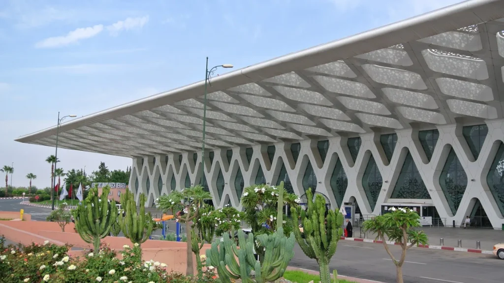 Marrakech airport: Menara terminal and its cactus garden