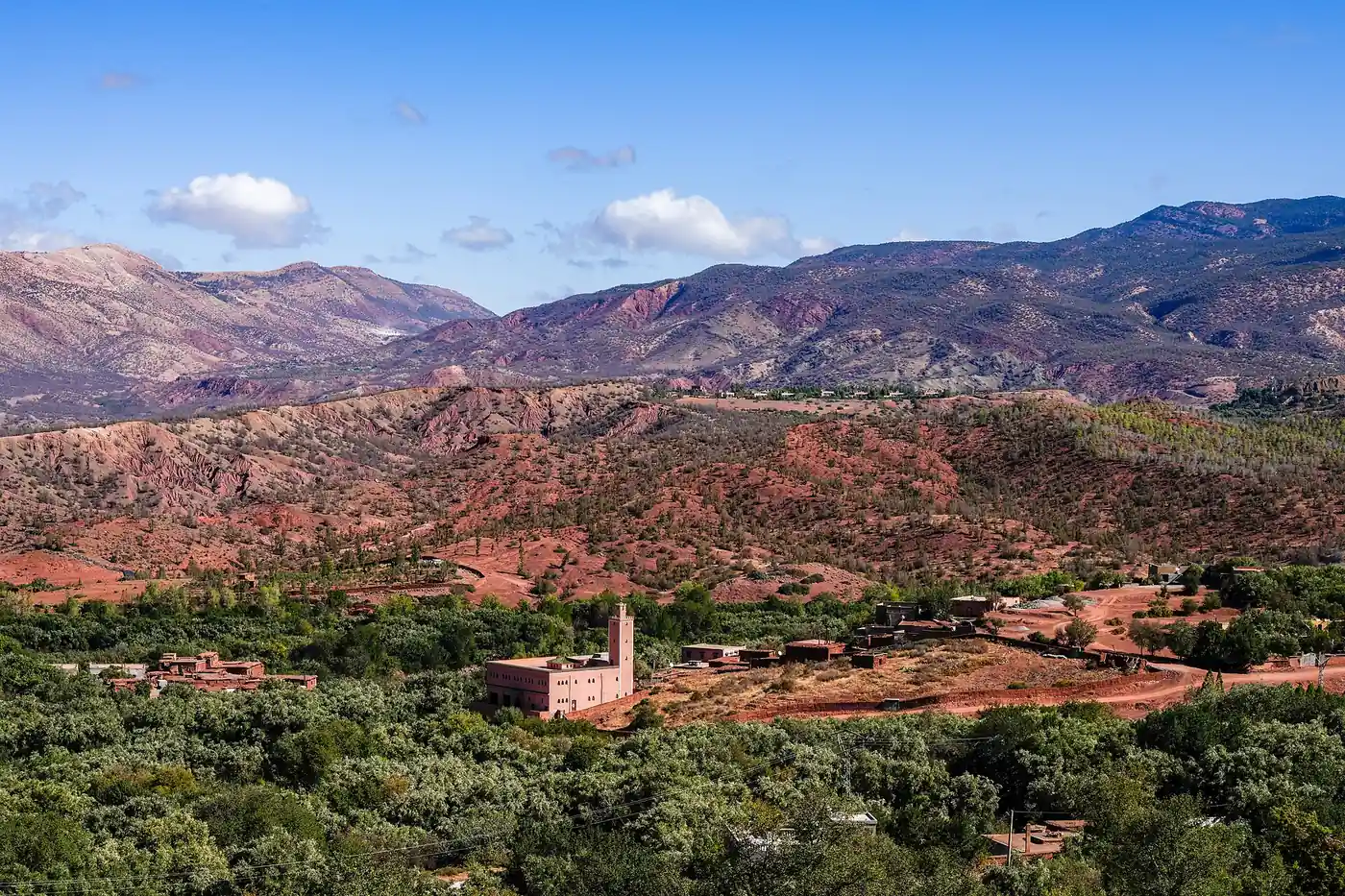 Atlas mountains: Ouirgane valley villages on the Tizi n'Test road