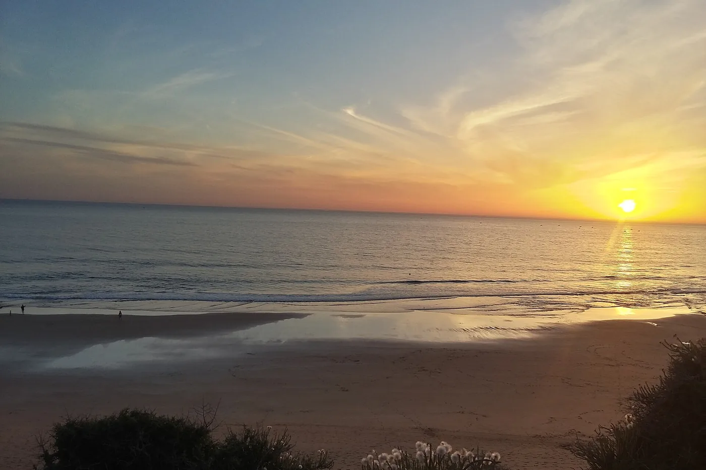 Taghazout : coucher de soleil sur la plage